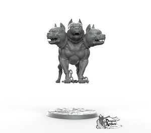 Cerberus - Printomancer3D Miniatures Wargaming D&D DnD Hellhound