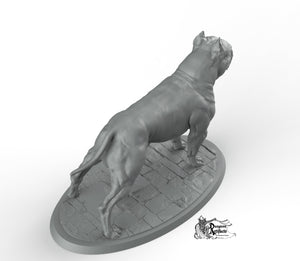 American Pit Bull - Printomancer3D Printomancer Miniatures Wargaming D&D DnD Dogs Dog Pitbull