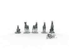 Load image into Gallery viewer, Great Danes - Printomancer3D Printomancer Miniatures Wargaming D&amp;D DnD Pack Dogs Dog