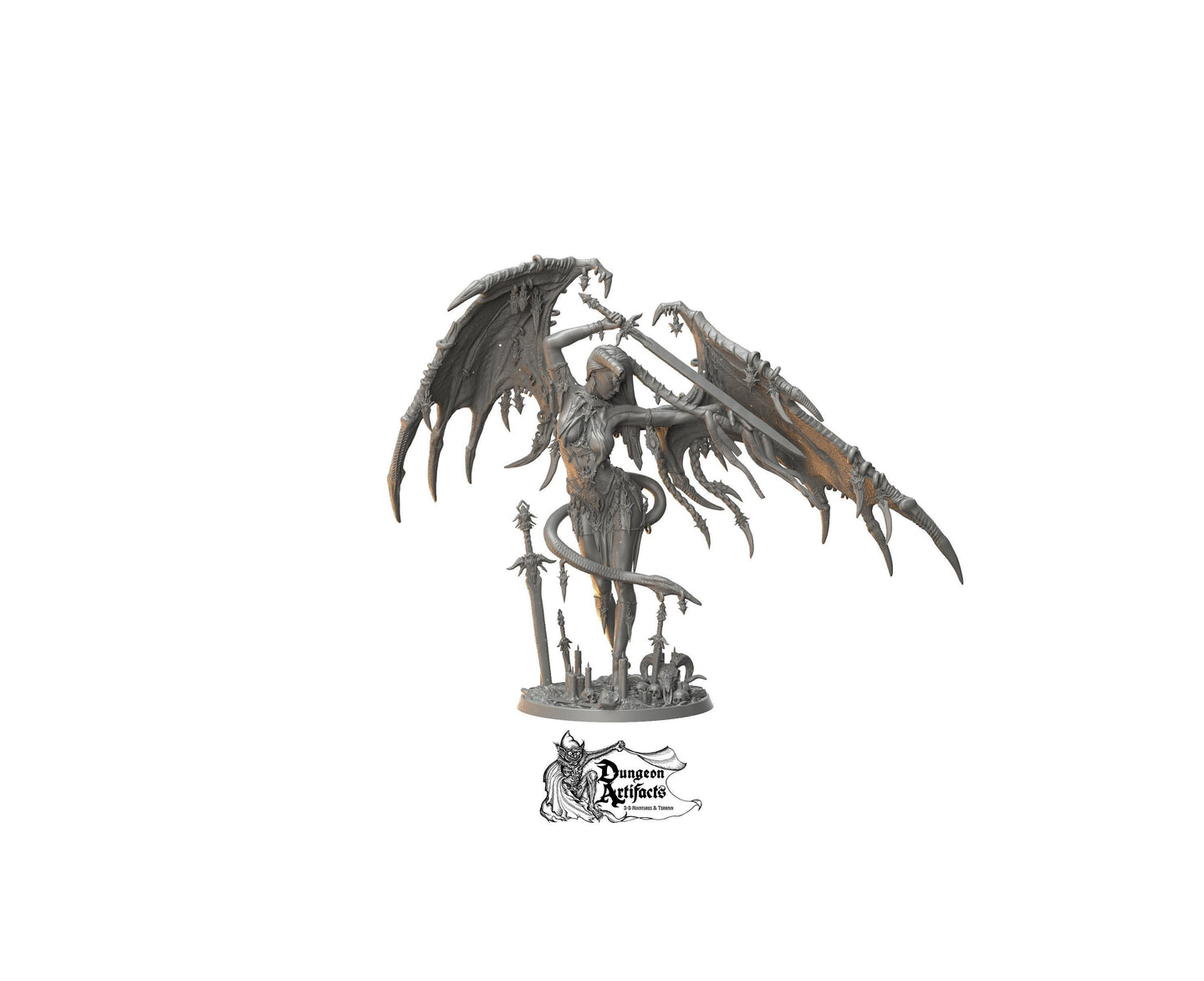 Lamashtu - Printomancer3D Printomancer Miniatures Wargaming D&D DnD