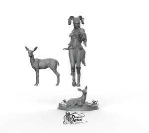 Faun - Forest Spirit - Printomancer3D Printomancer Miniatures Wargaming D&D DnD