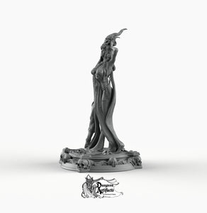 Boneflesh Dragon Necromancer - Printomancer3D Printomancer Miniatures Wargaming D&D DnD