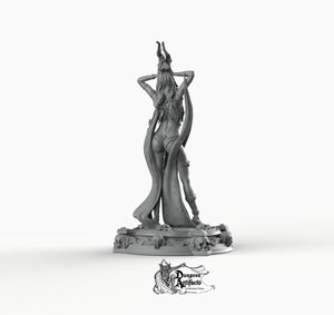 Boneflesh Dragon Necromancer - Printomancer3D Printomancer Miniatures Wargaming D&D DnD