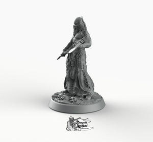 Boneflesh Necrowarrior - Printomancer3D Printomancer Miniatures Wargaming D&D DnD Necro Warrior