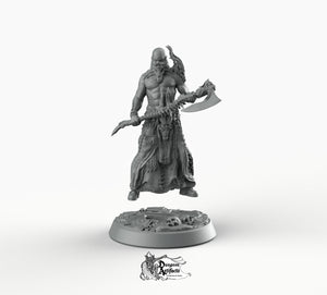 Boneflesh Necrowarrior - Printomancer3D Printomancer Miniatures Wargaming D&D DnD Necro Warrior