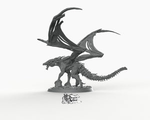 Undead Dragon - Printomancer3D Printomancer Miniatures Wargaming D&D DnD