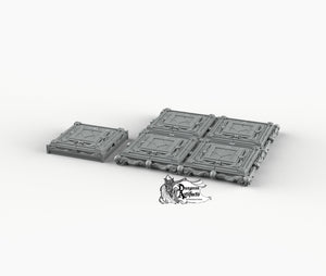 Ornate Necro Floors - Printomancer3D Printomancer Miniatures Wargaming D&D DnD