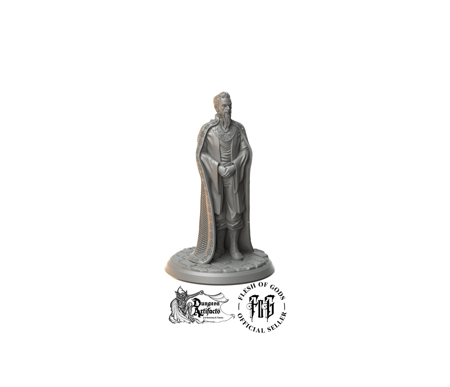 Cult Counselor - Flesh of Gods Miniatures Wargaming D&D DnD A Cult of Mortality Counsellor