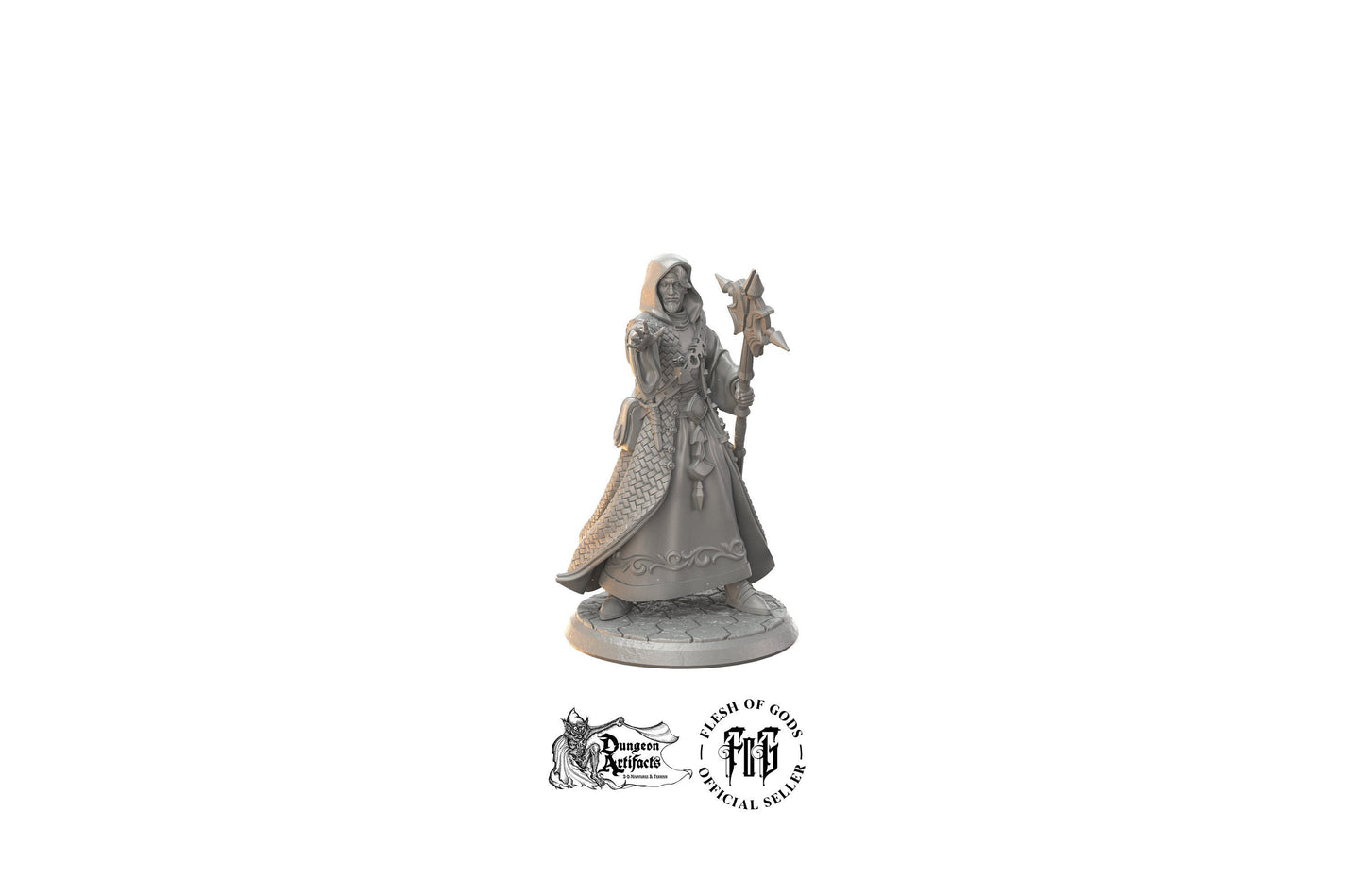 Male Sorcerer - Flesh of Gods Miniatures Wargaming D&D DnD A Cult of Mortality