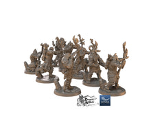 Load image into Gallery viewer, Obsidian Orc Archers - Suttungr Miniatures Monster D&amp;D DnD