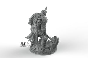 Barnard Mjolnir, Chief Hersir - Dungeon Master Stash DM Miniatures Games D&D DnD