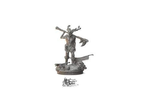 Treneal, Druidic Barbarian - Dungeon Master Stash DM Miniatures Games D&D DnD Ent