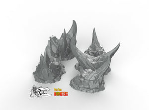 Stones From Hell - Print Your Monsters Fantastic Plants and Rocks Resin Terrain Wargaming D&D DnD
