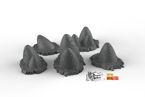 Magical Eggs - Print Your Monsters Fantastic Plants and Rocks Resin Terrain Wargaming D&D DnD