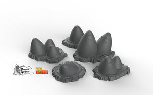 Magical Eggs - Print Your Monsters Fantastic Plants and Rocks Resin Terrain Wargaming D&D DnD
