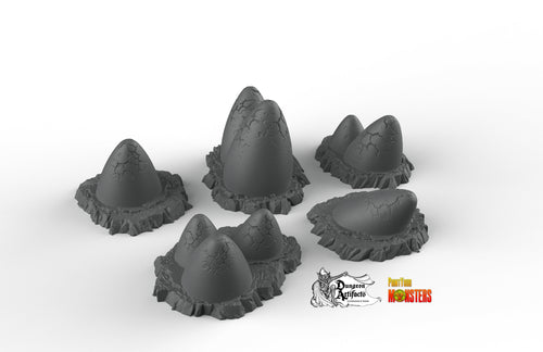 Magical Eggs - Print Your Monsters Fantastic Plants and Rocks Resin Terrain Wargaming D&D DnD