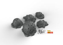Load image into Gallery viewer, Poisonous Venusian Balls - Print Your Monsters Fantastic Plants and Rocks Resin Terrain Wargaming D&amp;D DnD