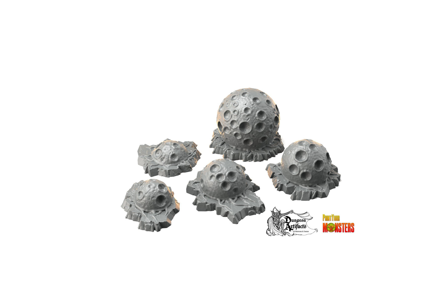 Poisonous Venusian Balls - Print Your Monsters Fantastic Plants and Rocks Resin Terrain Wargaming D&D DnD