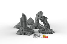 Load image into Gallery viewer, Stargate Ruins - Print Your Monsters Fantastic Plants and Rocks Resin Terrain Wargaming D&amp;D DnD