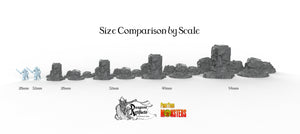 Tropical Ruins - Print Your Monsters Fantastic Plants and Rocks Resin Terrain Wargaming D&D DnD