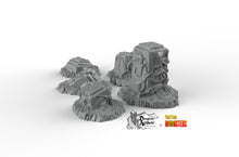 Load image into Gallery viewer, Tropical Ruins - Print Your Monsters Fantastic Plants and Rocks Resin Terrain Wargaming D&amp;D DnD