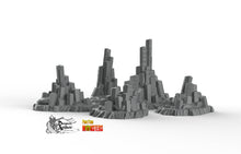 Load image into Gallery viewer, Witcher Crystal Stones - Print Your Monsters Fantastic Plants and Rocks Resin Terrain Wargaming D&amp;D DnD