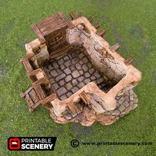Load image into Gallery viewer, The Hunters Lodge - Hagglethorn Hollow Printable Scenery 15mm 20mm 28mm 32mm 37mm Wargaming Terrain D&amp;D DnD Hunter&#39;s Lodge