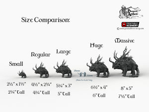 Treeceratops - Hagglethorn Hollow Printable Scenery Wargaming D&D DnD Triceratops