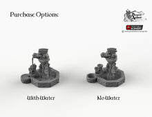 Load image into Gallery viewer, Gargoyle Fountain - Hagglethorn Hollow Printable Scenery Terrain D&amp;D DnD Hagglethorn Fountain Wishing Well Font The Fountain