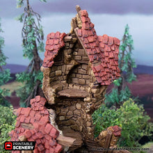 Load image into Gallery viewer, Ruined Guildhall - Hagglethorn Hollow Printable Scenery 15mm 20mm 28mm 32mm 37mm Terrain D&amp;D DnD Mansion