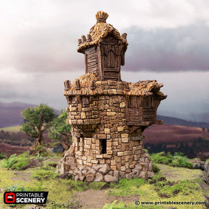 Ruined Barracks - Hagglethorn Hollow Printable Scenery 15mm 20mm 28mm 32mm 37mm Wargaming Terrain D&D DnD