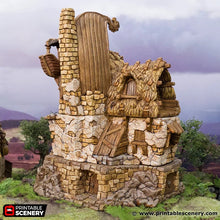Load image into Gallery viewer, The Fisherman&#39;s Hut - Hagglethorn Hollow Fishermans Hut Fishermens Hut Printable Scenery 15mm 20mm 28mm 32mm 37mm Terrain D&amp;D DnD