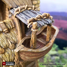Load image into Gallery viewer, The Fisherman&#39;s Hut - Hagglethorn Hollow Fishermans Hut Fishermens Hut Printable Scenery 15mm 20mm 28mm 32mm 37mm Terrain D&amp;D DnD