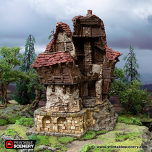 Load image into Gallery viewer, Hagglethorn Ruined Tavern - Hagglethorn Hollow Printable Scenery 15mm 20mm 28mm 32mm 37mm Terrain D&amp;D DnD Inn