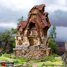 Load image into Gallery viewer, The Hunters Lodge - Hagglethorn Hollow Printable Scenery 15mm 20mm 28mm 32mm 37mm Wargaming Terrain D&amp;D DnD Hunter&#39;s Lodge