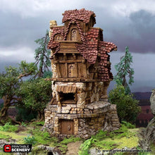 Load image into Gallery viewer, The Hunters Lodge - Hagglethorn Hollow Printable Scenery 15mm 20mm 28mm 32mm 37mm Wargaming Terrain D&amp;D DnD Hunter&#39;s Lodge