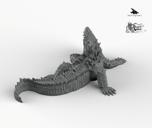 Load image into Gallery viewer, Dire Crocodile - Wargaming Miniatures Monster Rocket Pig Games D&amp;D, DnD