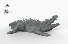 Load image into Gallery viewer, Dire Crocodile - Wargaming Miniatures Monster Rocket Pig Games D&amp;D, DnD