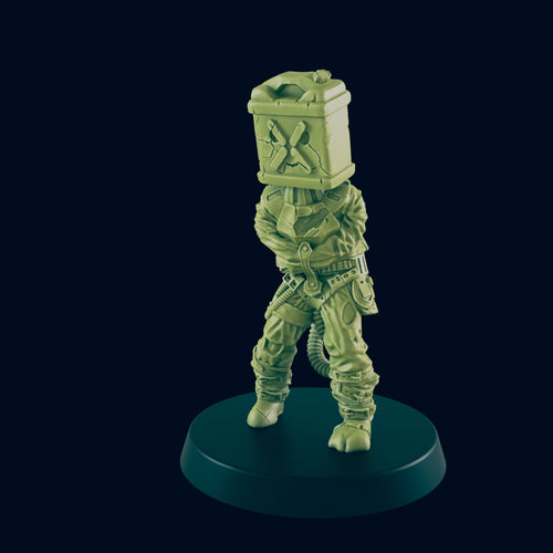 Wandering Lunatic - Beyond the Badlands - EC3D - Wasteland Terrain Wargaming D&D DnD 25mm 28mm 32mm 40mm 54mm 75mm