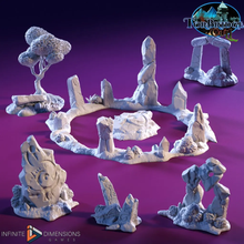 Load image into Gallery viewer, Menhirs of the Forest - Torbridge Cull - Infinite Dimensions Terrain Wargaming D&amp;D DnD 15mm 20mm 25mm 28mm 32mm Painted options