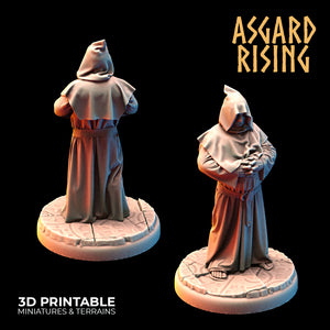 Monk Set - Monks Friars Regular Canons - Asgard Rising Miniatures - Wargaming D&D DnD