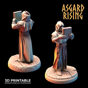 Monk Set - Monks Friars Regular Canons - Asgard Rising Miniatures - Wargaming D&D DnD