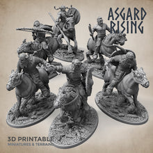 Load image into Gallery viewer, Norse Viking Rider Warband Set - Asgard Rising Miniatures - Wargaming D&amp;D DnD