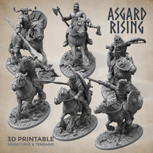 Load image into Gallery viewer, Norse Viking Rider Warband Set - Asgard Rising Miniatures - Wargaming D&amp;D DnD