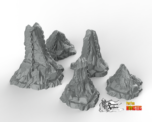 Hell Rocks - Fantastic Plants and Rocks Vol. 2 - Print Your Monsters - Wargaming D&D DnD