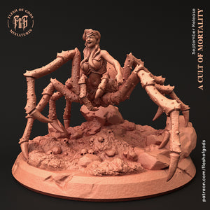 Liss, The Dark Spider - A Cult of Mortality - Drider Flesh of Gods Wargaming D&D DnD