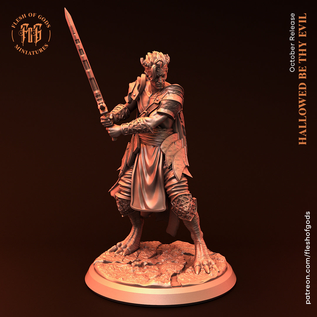 The Dark Prince, Demon Swordsman - Hallowed Be Thy Evil - Flesh of Gods Wargaming D&D DnD