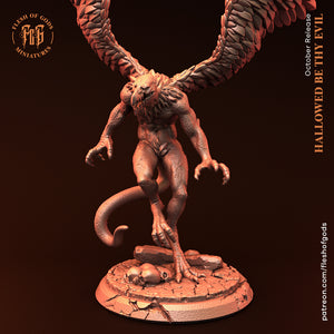 Vrok, Winged Demon - Hallowed Be Thy Evil - Flesh of Gods Wargaming D&D DnD