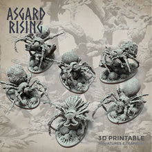 Load image into Gallery viewer, Giant Spider Modular Set - Asgard Rising Miniatures - Wargaming D&amp;D DnD