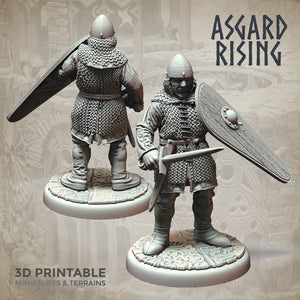 Medieval Soldiers Modular Warband Set - Asgard Rising Miniatures - Wargaming D&D DnD